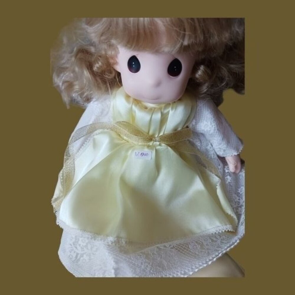 Precious moments vtg doll blonde hope songs of the spirit angel - Picture 10 of 11
